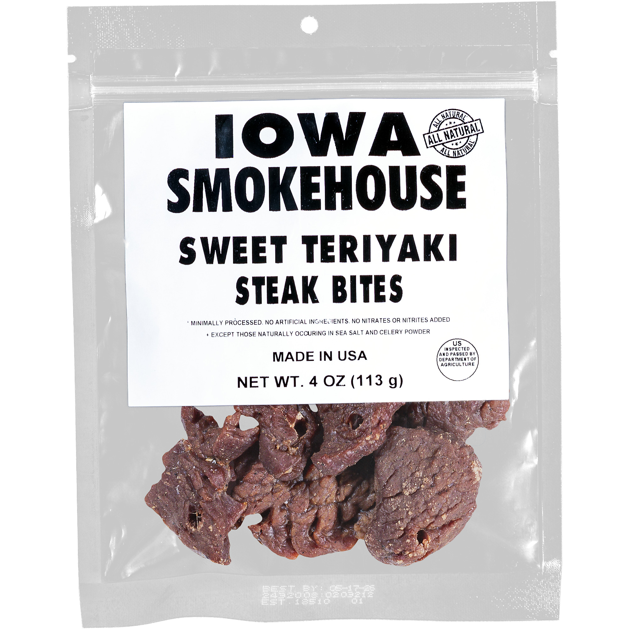 Iowa Smokehouse 4 oz Steak Bites Sweet Teriyaki